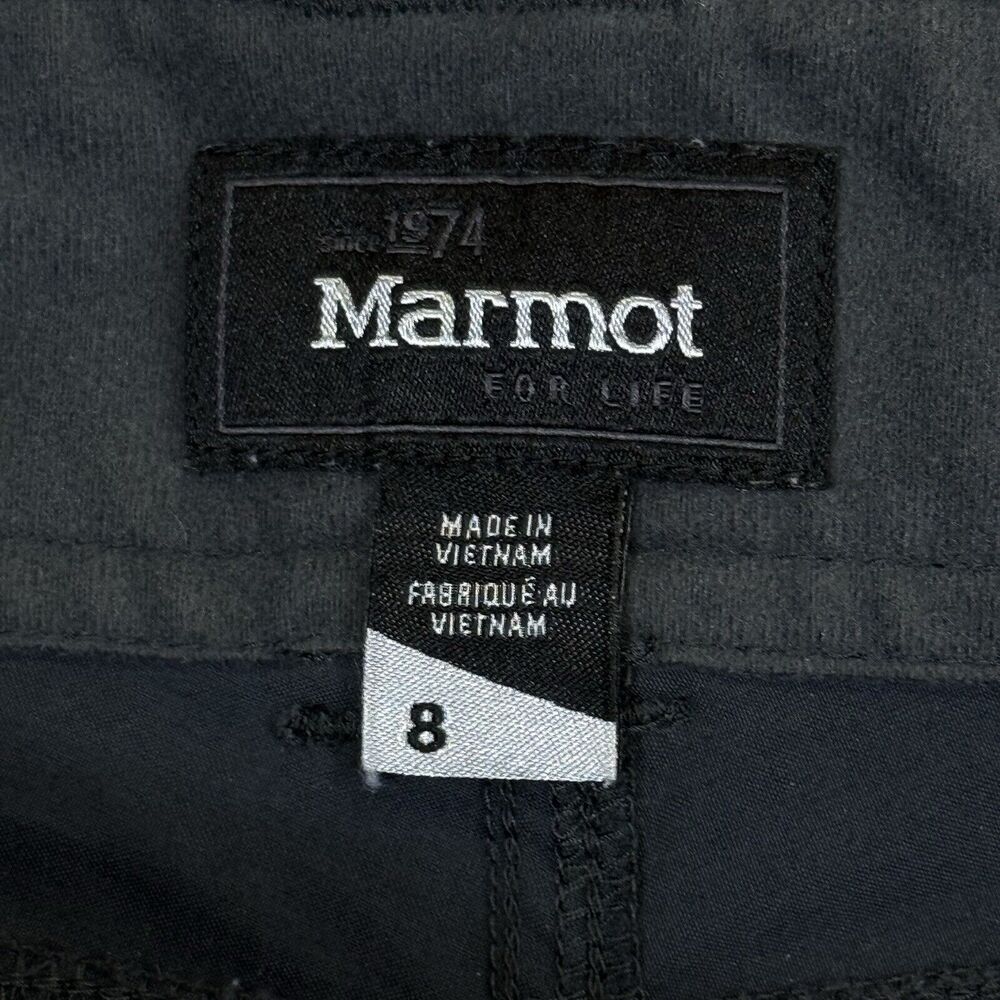 Marmot Convertible Hiking Pants Womens 8 Gray Zip Off Cargo Outdoor Trousers - Picture 9 of 10